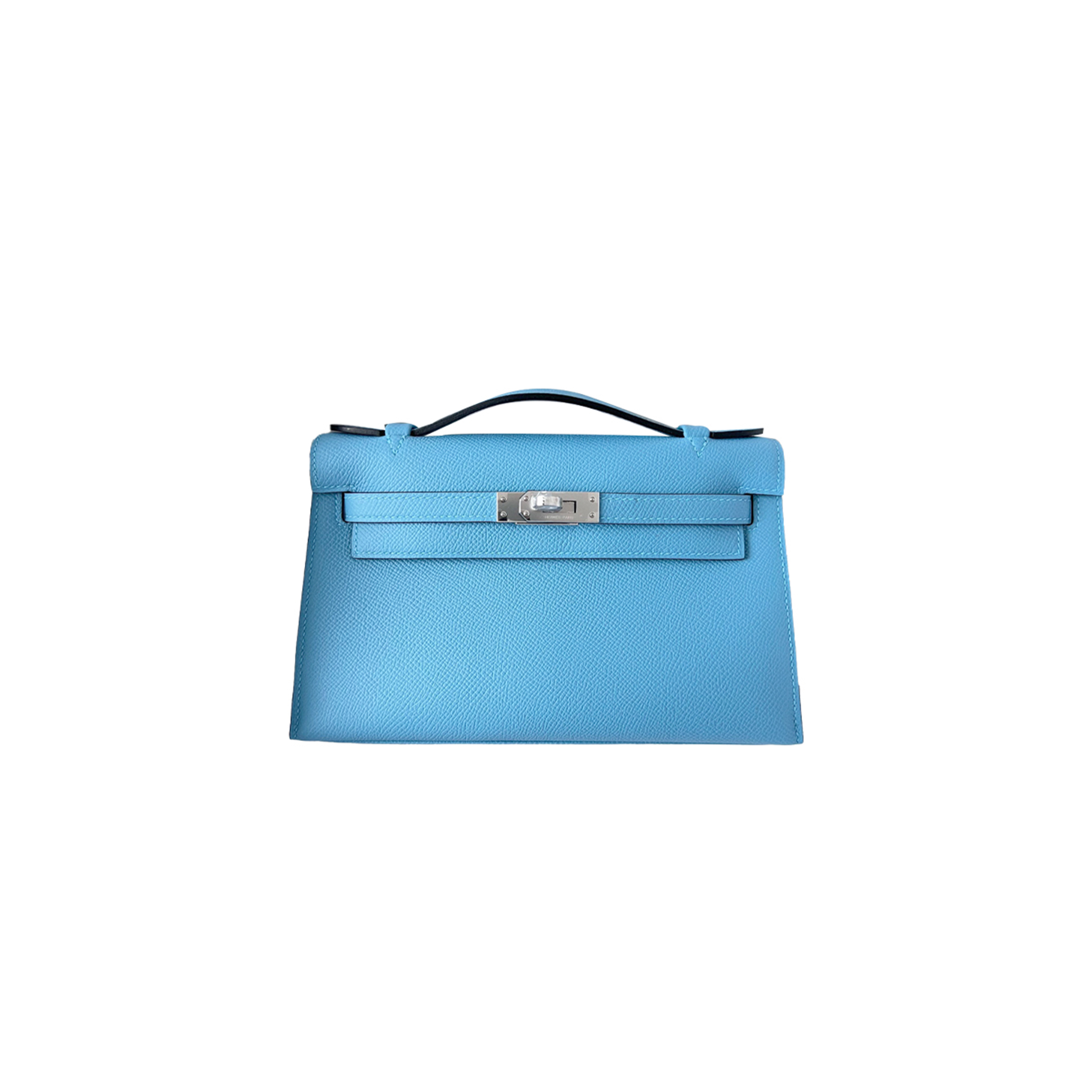 HERMES MASTER MINI KELLY FIRST GENERATION EPSOM MACARON BLUE (22*14*7cm) 